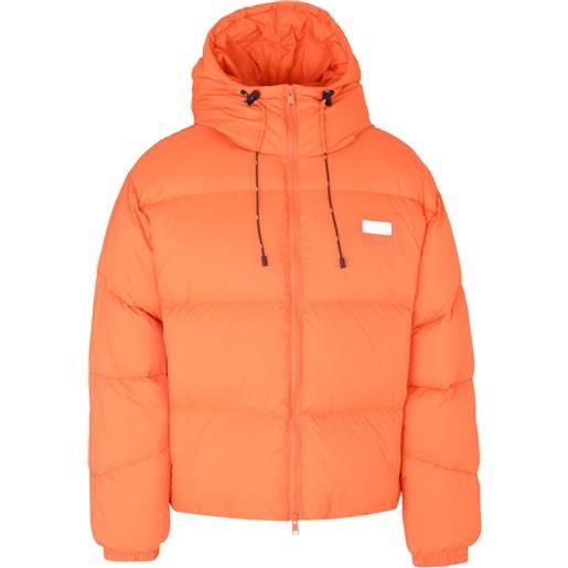 MSGM piumino con logo - arancione