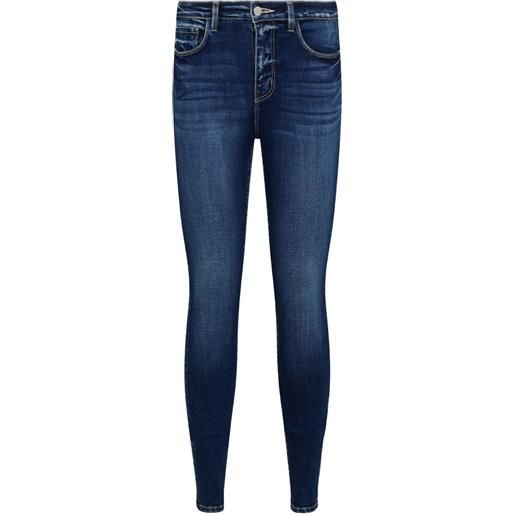 L'Agence jeans marguerite a vita alta - blu