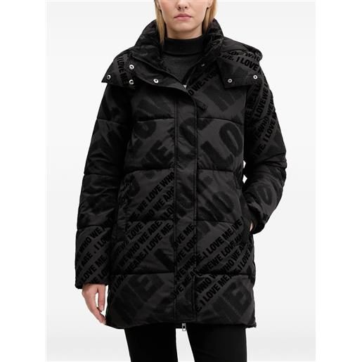 Desigual piumino con stampa - nero