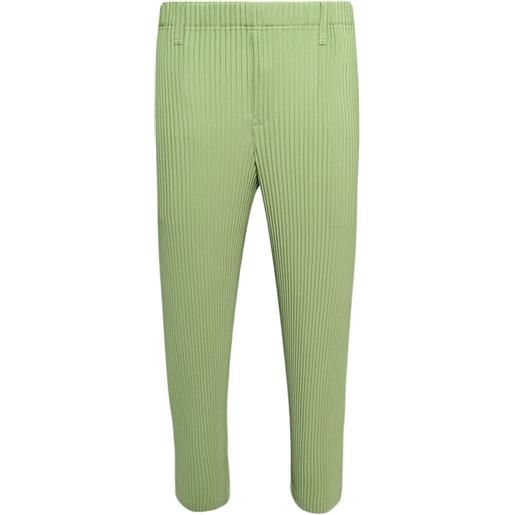 Issey Miyake pantaloni plissé - verde
