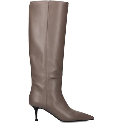 Premiata stivali con tacco 65mm - toni neutri