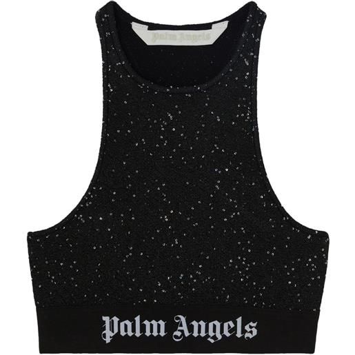 Palm Angels top soiree corto - nero
