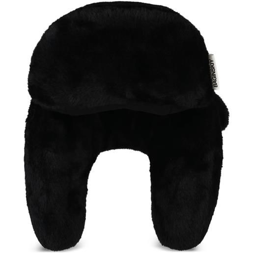 Ruslan Baginskiy cappello pilot in pelliccia sintetica - nero