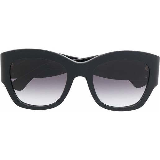 Cartier Eyewear occhiali da sole con placca logo - nero