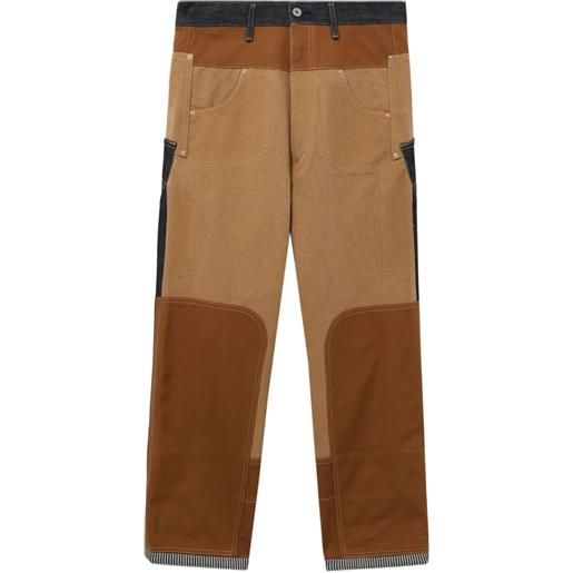 Junya Watanabe MAN x levi's jeans con inserti - toni neutri