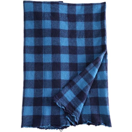 Daniela Gregis sciarpa a quadri - blu