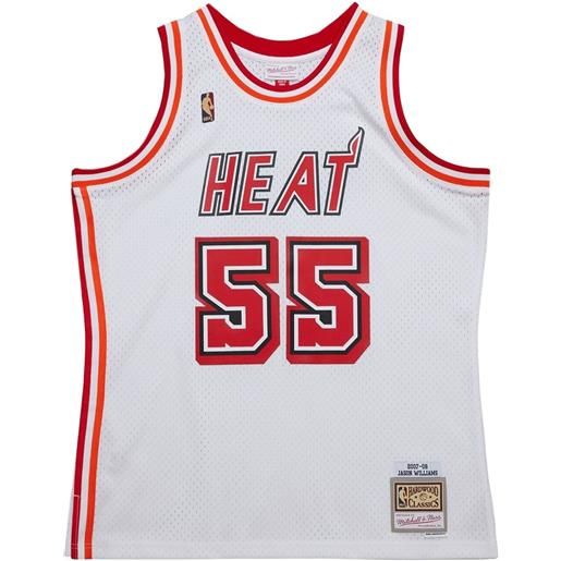 Mitchell & Ness top 2007/08 jason williams miami heat "white" - bianco