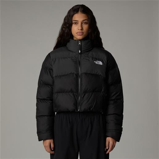 The North Face giacca cropped saikuru black/asphalt grey da donna