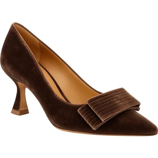 FRANCESCO SACCO  décolleté in velluto con fiocco