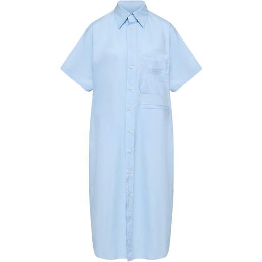 MM6 Maison Margiela chemisier in cotone - blu