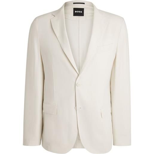 BOSS blazer in misto lino - toni neutri