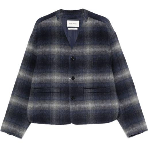 TONYWACK giacca con motivo tartan - blu