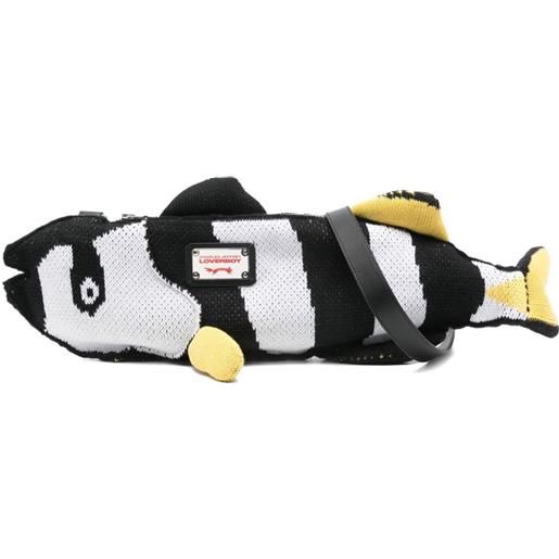 Charles Jeffrey Loverboy borsa a spalla fish - bianco