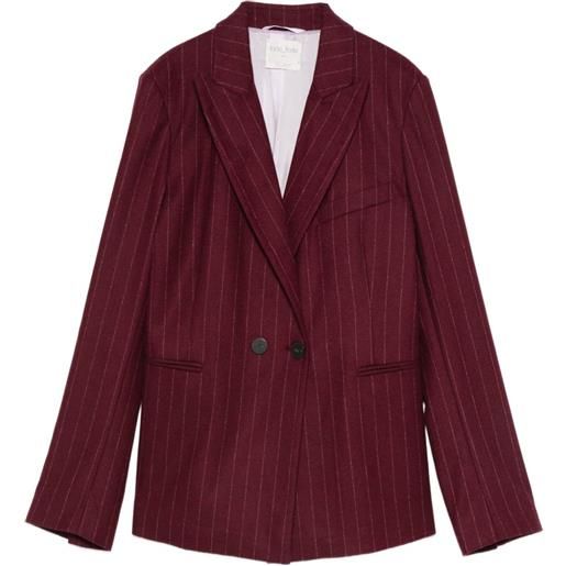 Forte Forte blazer doppiopetto gessato - rosso