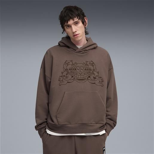 PUMA felpa con cappuccio PUMA x ripndip unisex, accessori, marrone, s