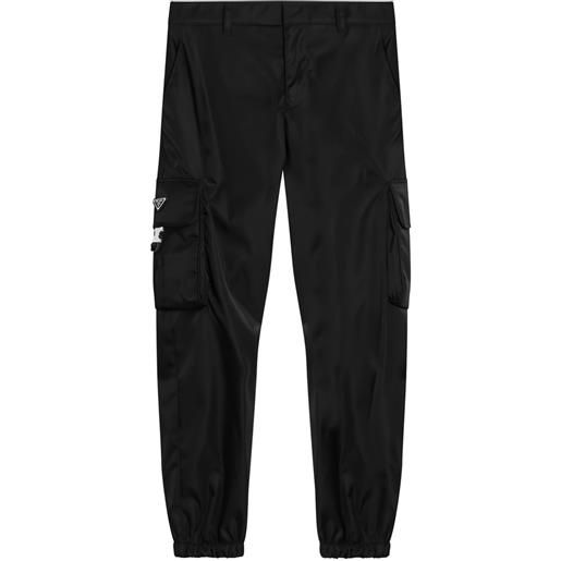 Prada pantaloni cargo dritti - nero