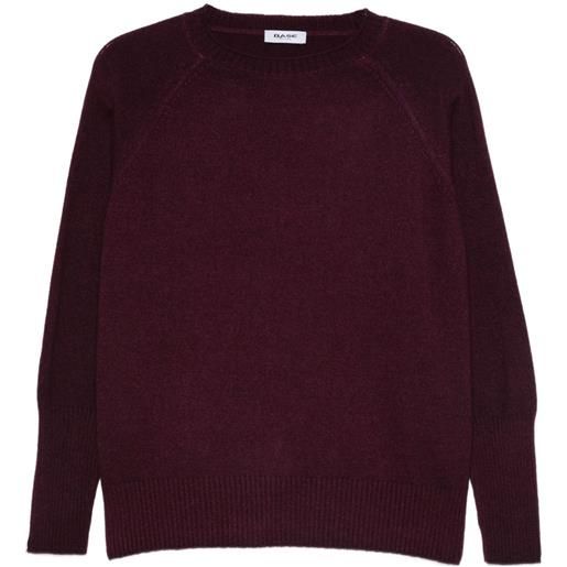 base maglione con maniche raglan - viola