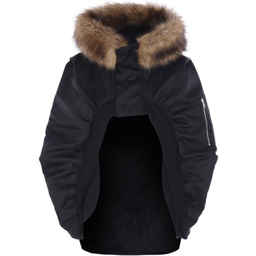 Petra Fargerstrom cappotto in pelliccia sintetica - nero