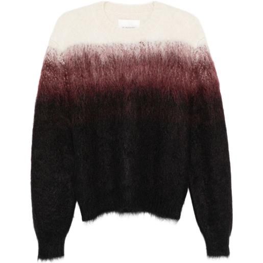 Jil Sander maglione con effetto spazzolato - viola
