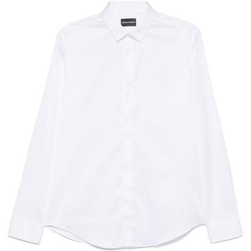 Emporio Armani camicia in popeline - bianco
