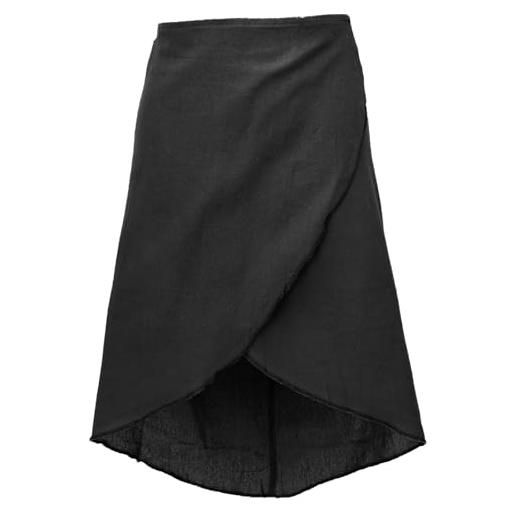 GURU SHOP Gonna Fasciatoio, In Corda, Mini Gonna, Cacheur, Sidebag, Donna, Cotone, Gonne, Abbigliamento Alternativo, Dunkelblau, 44 - Foto 4