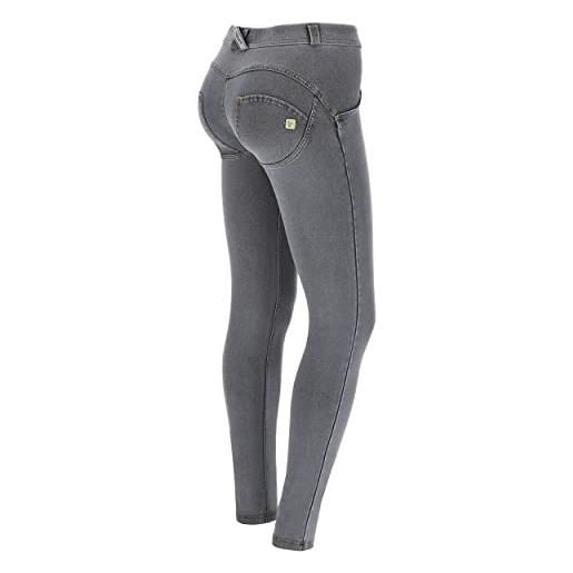 FREDDY - jeggings push up wr. Up® skinny in cotone organico, donna, denim grigio, small