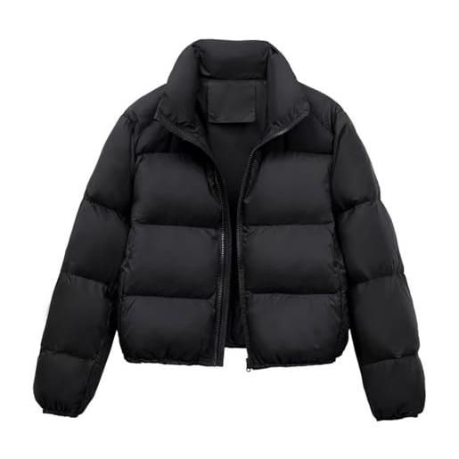 Generico giacca termica donna piumino donna lungo invernale giacca parka cappotto invernale lungo giubbotto con pelo parka trench corto cappotti o cappotto