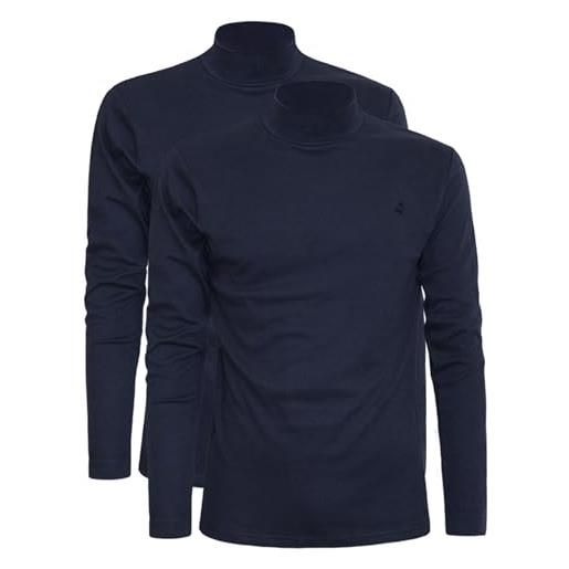 Navigare lupetto interlock, confezione da 2 pezzi, art. 915, nero xl