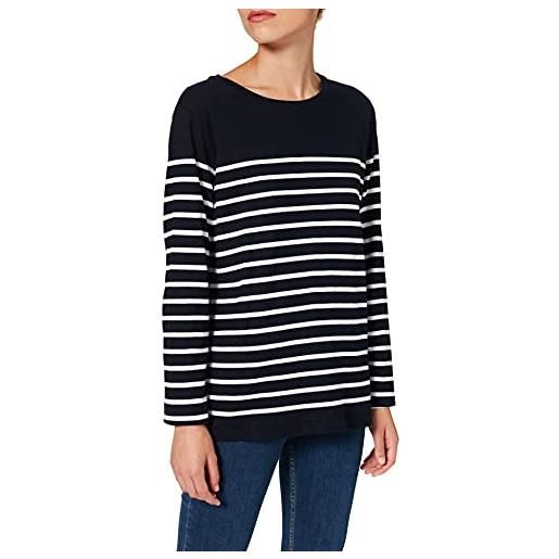 Armor-lux armor lux marinière port-louis héritage femme felpa, multicolore (bi8 rich navy/blanc bi8), 46 (taglia produttore: 3) donna