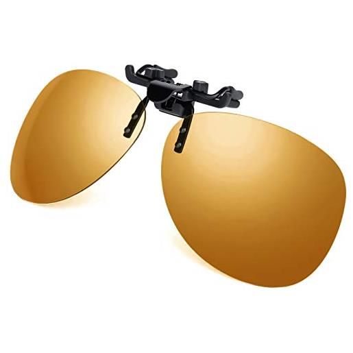 KISS clip-on occhiali da sole - lenti accessorie multiuso per sicurezza & sport - si agganciano agli occhiali per protezione uv & antiriflesso - ideali per lavoro, guida & attività outdoor