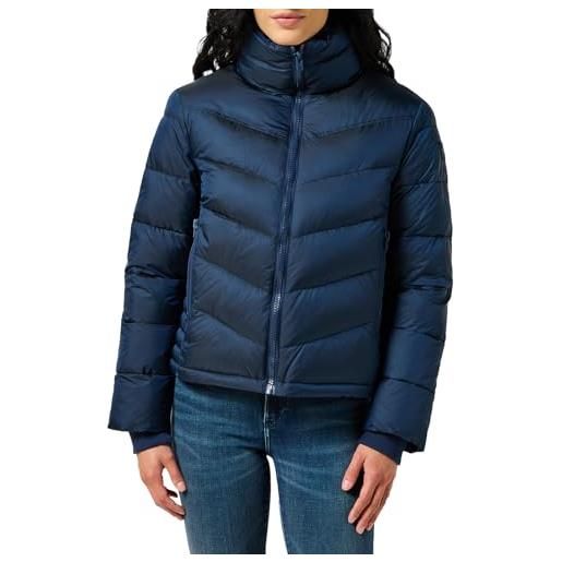 Wrangler piumino corto giacca, marina militare, xs donna