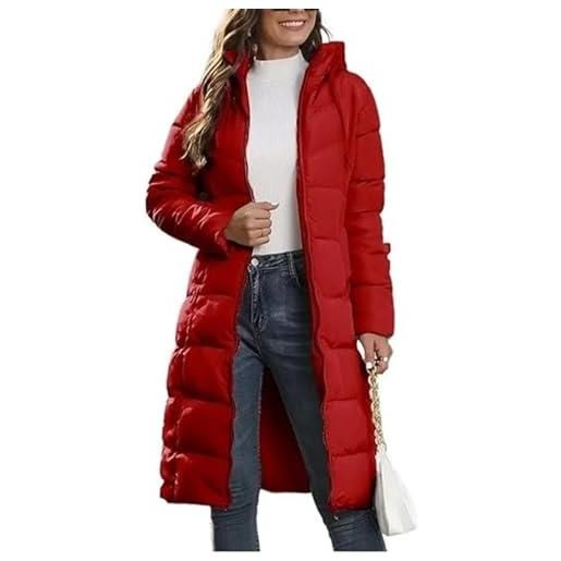 Valtorixia vestiti invernali da donna 2025 cappotti lunghi in pile di shearling oversize con cappuccio, verde militare, m