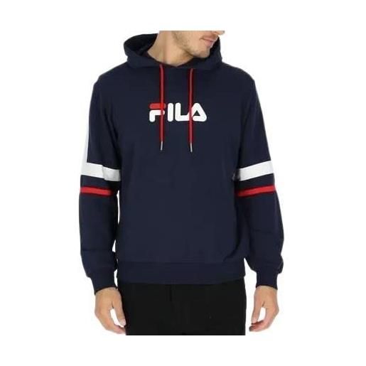 FILA solms fam0398-53027 s - felpa con cappuccio, blu, s