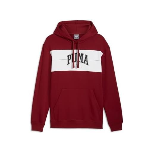 PUMA felpa con cappuccio squad da uomo m intense red