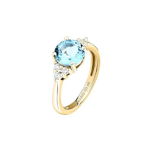 Morellato anello donna in argento 925% riciclato con zirconi, collezione tesori, regalo anniversario