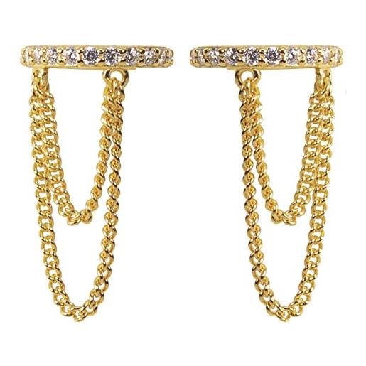SilberDream Orecchini A Perno In Argento Sterling 925 – Donna – Eleganti E Semplici, In Scatola Regalo