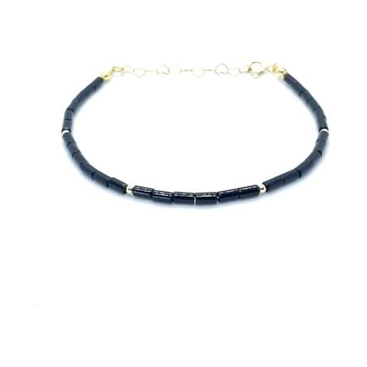 Bracciale fiore di loto e pietre naturali - Gioielli - Bracciali e
