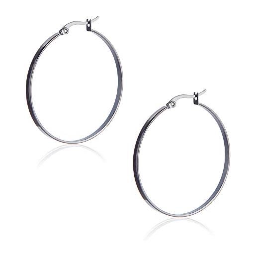 4 Paia/set Orecchini A Bottone In Acciaio Inossidabile - Foto 7