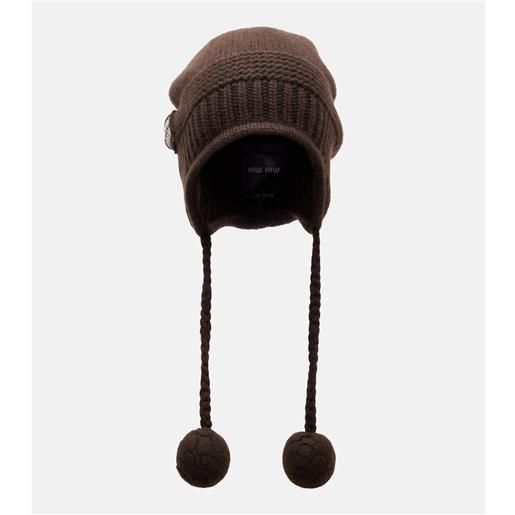 Miu Miu cappello in lana e cashmere