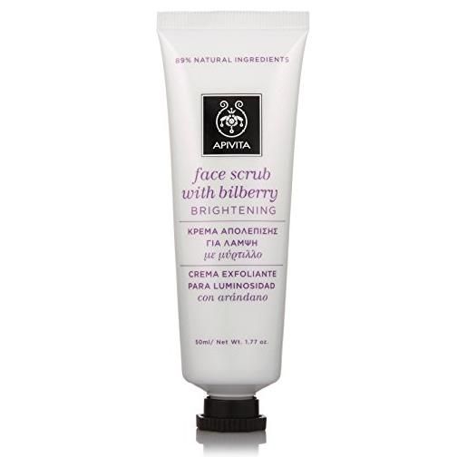 Apivita face scrub with bilberry - brightening - 50ml/1.77oz