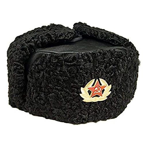 CUCUBA russian store colbacco di montone/astrakan colore nero originale russia. Idea regalo. Taglia m (eu)…