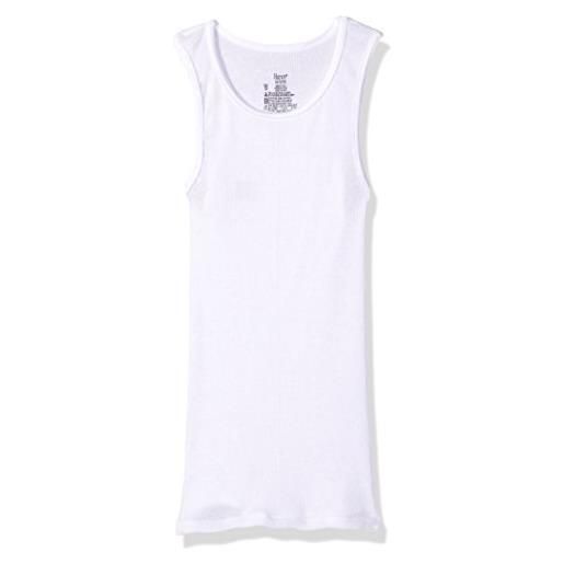 Hanes big boys' ultimate cool comfort tank undershirt 5-pack, white, medium