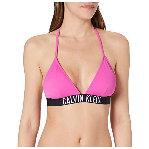 Calvin Klein triangolo-rp parte superiore del bikini, stunning orchid, l donna