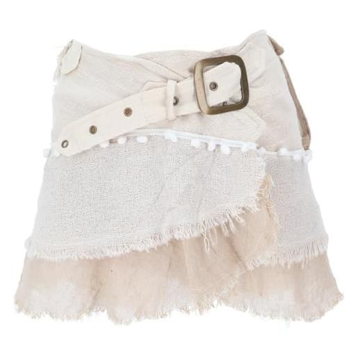 GURU SHOP Gonna Fasciatoio, In Corda, Mini Gonna, Cacheur, Sidebag, Donna, Cotone, Gonne, Abbigliamento Alternativo, Dunkelblau, 44 - Foto 9