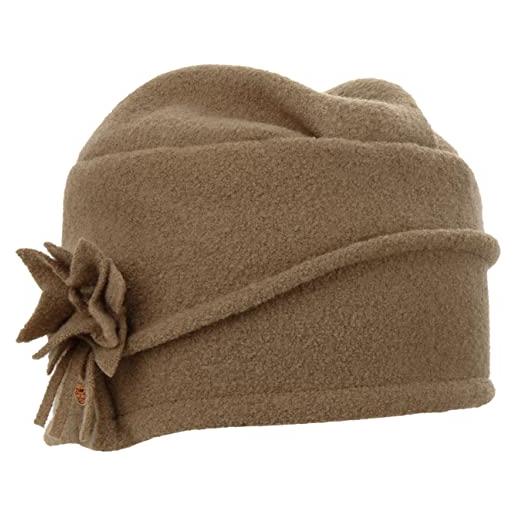 MAYSER berretto in lana follata chelsea donna - made the eu beanie invernale inverno autunno/inverno - taglia unica cammello