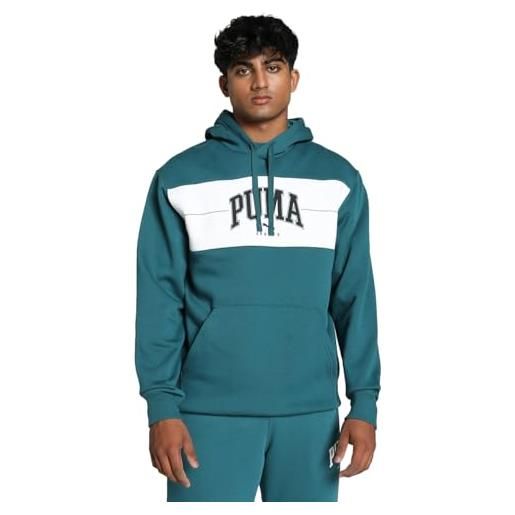 PUMA felpa con cappuccio squad da uomo xl cold green