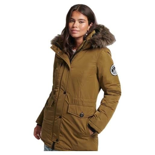 Superdry damska parka ashley everest, khaki, verde, s