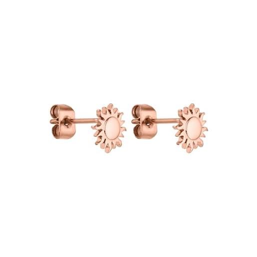 Orecchini A Sole Purelei – Acciaio Inox Placcato Oro 18K, 7,5 Mm, Leggeri 0,85g, Per Donne - 2