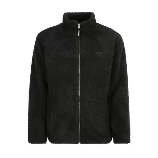 FILA braunlage-giacca in pile sherpa, nero, l uomo