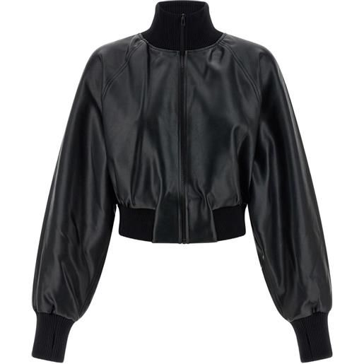 Norma Kamali bomber a collo alto - nero